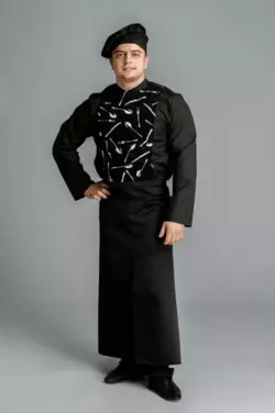 Фартук от пояса в пол Lux-Form черный Фартук от пояса в пол Lux-Form черный