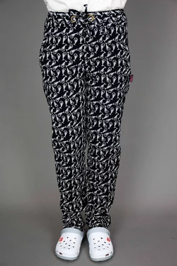 Поварские брюки Lux-Form "Карась" чёрные