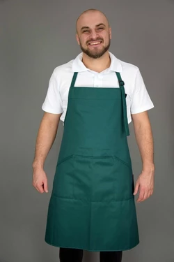 Фартук с нагрудником Lux-Form темно-зеленый 103148 Фартук с нагрудником Lux-Form темно-зеленый 103148
