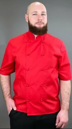 Китель поварской с коротким рукавом Lux-Form КЛАССИКА КРАСНЫЙ 103235 1 Китель поварской с коротким рукавом Lux-Form КЛАССИКА КРАСНЫЙ 103235 1