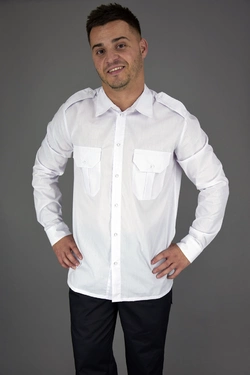Рубашка моряка форменная, с длинным рукавом Lux-Form белая