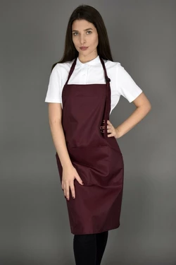 Фартук с нагрудником водоотталкивающий Lux-Form, бордовый 10981 Фартук с нагрудником водоотталкивающий Lux-Form, бордовый 10981