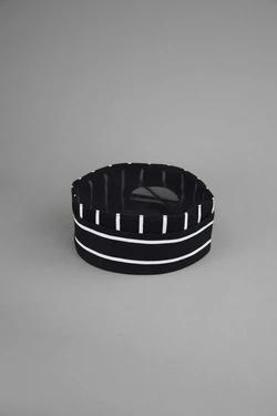 Поварской головной убор табл Lux-From "Зебра" черный Поварской головной убор табл Lux-From "Зебра" черный