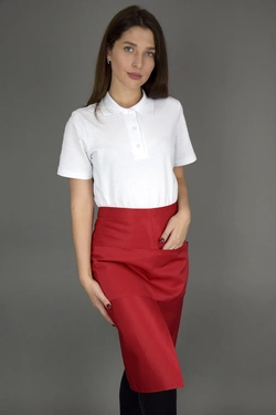 Фартук до колен водоотталкивающий Lux-Form Эко красный Фартук до колен водоотталкивающий Lux-Form Эко красный