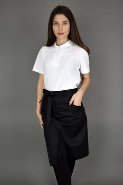 Фартук поварской / официантский от пояса до колен, водоотталкивающий Lux-Form Черный 103185 Фартук поварской / официантский от пояса до колен, водоотталкивающий Lux-Form Черный 103185