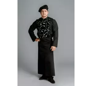 Фартук от пояса в пол Lux-Form черный Фартук от пояса в пол Lux-Form черный