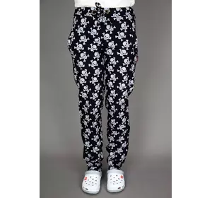 Поварские брюки Lux-Form Черепа, черные 102389 Поварские брюки Lux-Form Черепа, черные 102389