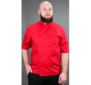 Китель поварской с коротким рукавом Lux-Form КЛАССИКА КРАСНЫЙ 103235 1 Китель поварской с коротким рукавом Lux-Form КЛАССИКА КРАСНЫЙ 103235 1