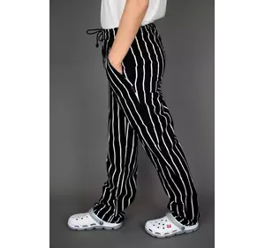 Брюки поварские Lux-Form Зебра, черные 102412 Брюки поварские Lux-Form Зебра, черные 102412