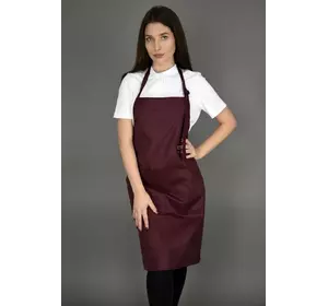 Фартук с нагрудником водоотталкивающий Lux-Form, бордовый 10981 Фартук с нагрудником водоотталкивающий Lux-Form, бордовый 10981