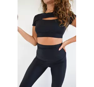 Женская фитнес одежда из бифлекса Lux-Form топ с декольте
