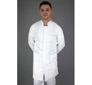 Халат медицинский мужской Lux-Form БИЛЛОН белый 102216 Халат медицинский мужской Lux-Form БИЛЛОН белый 102216