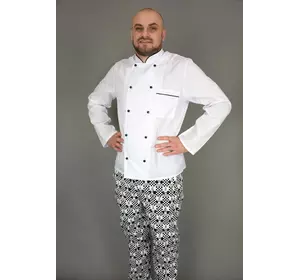 Китель поварской Lux-Form КЛАССИКА Белый 103246 Китель поварской Lux-Form КЛАССИКА Белый 103246